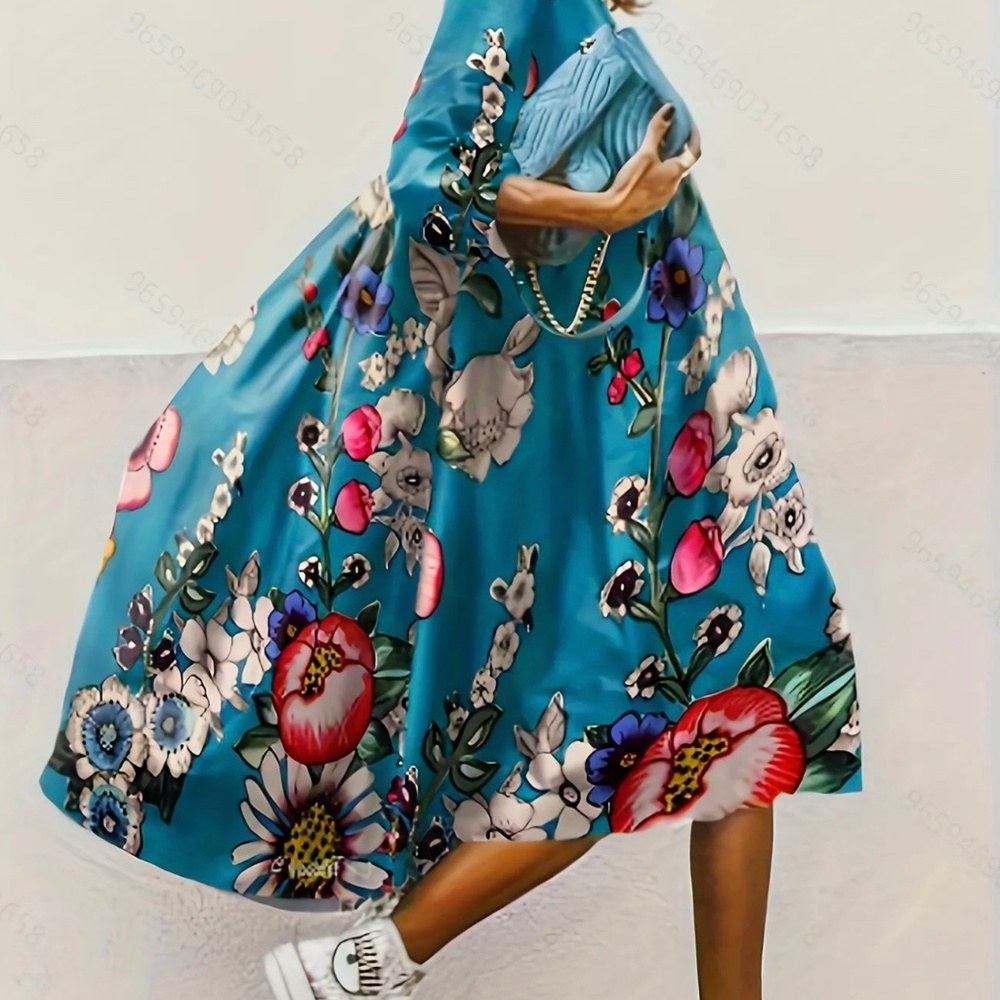 SZ. M (6) Floral Summer Dress